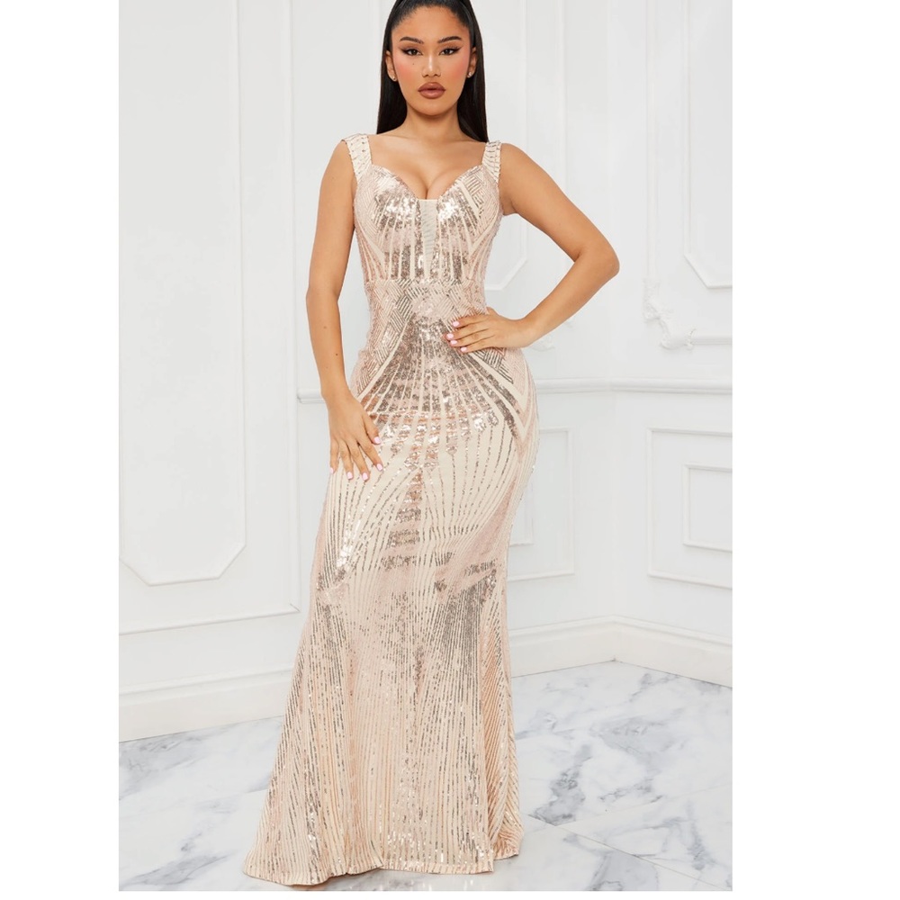 Metz Sequin Maxi dress